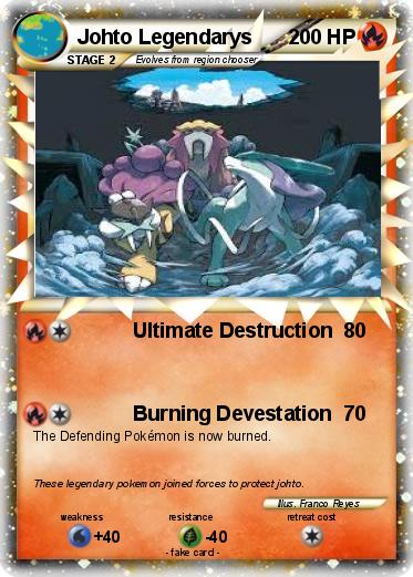 Pokemon Johto Legendarys