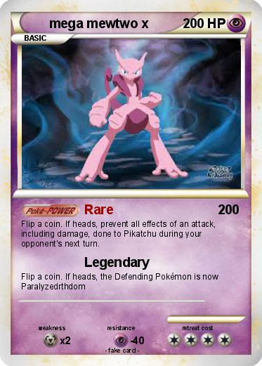 Pokemon mega mewtwo x