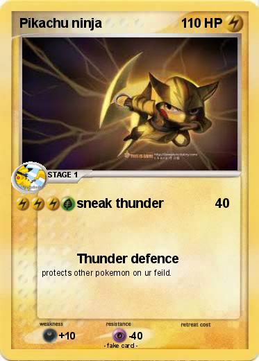 Pokemon Pikachu ninja