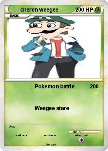 Pokemon cheren weegee