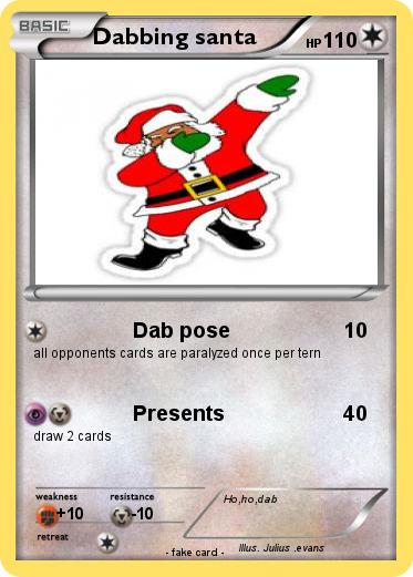 Pokemon Dabbing santa