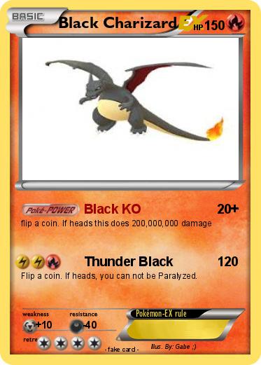 Pokemon Black Charizard