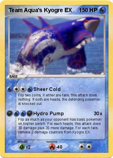 Pokemon Team Aqua's Kyogre EX