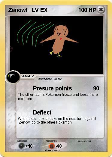 Pokemon Zenowl   LV EX