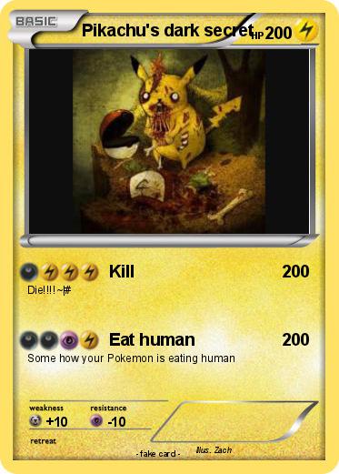 Pokemon Pikachu's dark secret