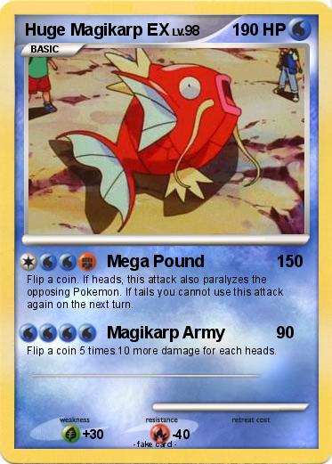 Pokemon Huge Magikarp EX