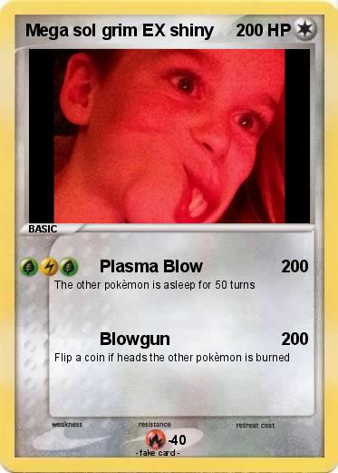 Pokemon Mega sol grim EX shiny