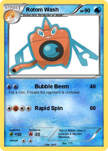 Pokemon Rotom Wash