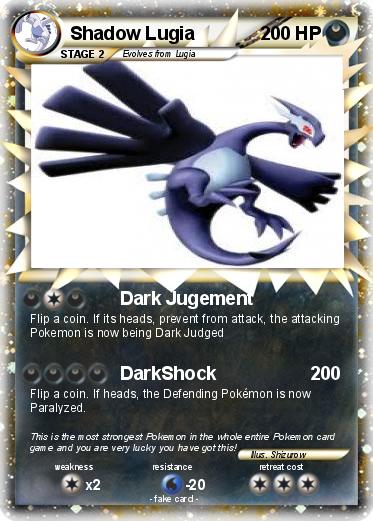 Pokemon Shadow Lugia