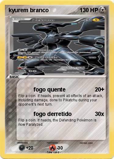 Pokemon kyurem branco