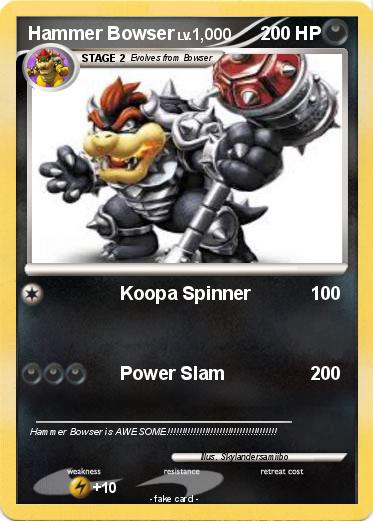 Pokemon Hammer Bowser