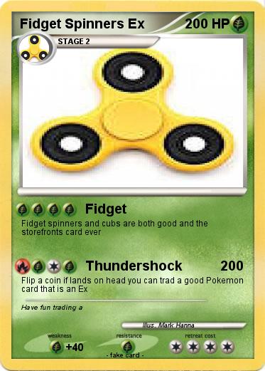 Pokemon Fidget Spinners Ex