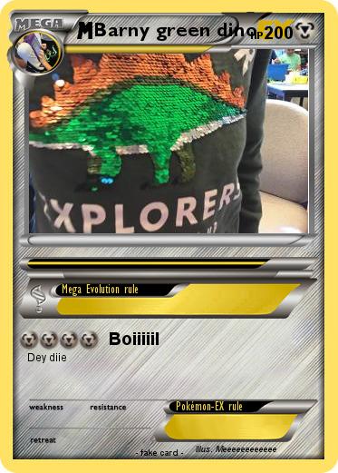 Pokemon Barny green dino
