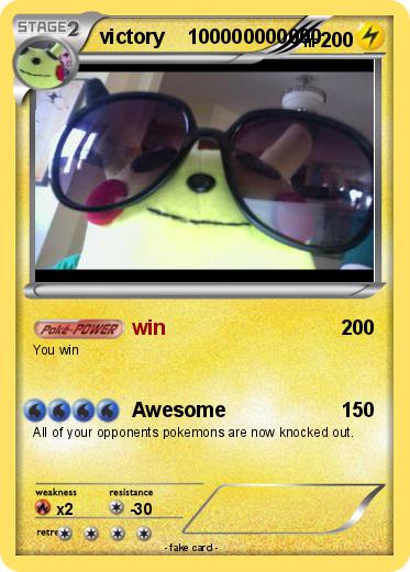 Pokemon victory    100000000000