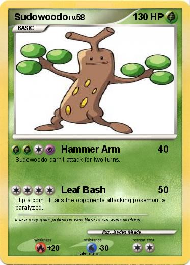 Pokemon Sudowoodo