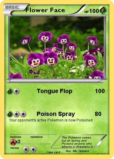 Pokemon Flower Face