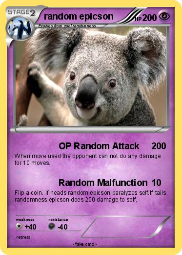Pokemon random epicson Pokemon random epicson