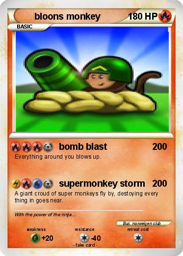Pokemon bloons monkey