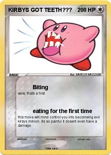 Pokemon KIRBYS GOT TEETH???