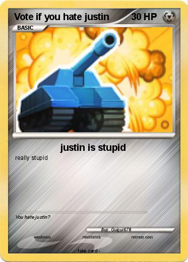 Pokemon Vote if you hate justin