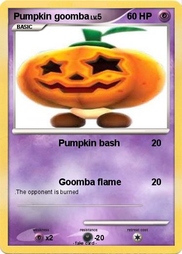 Pokemon Pumpkin goomba