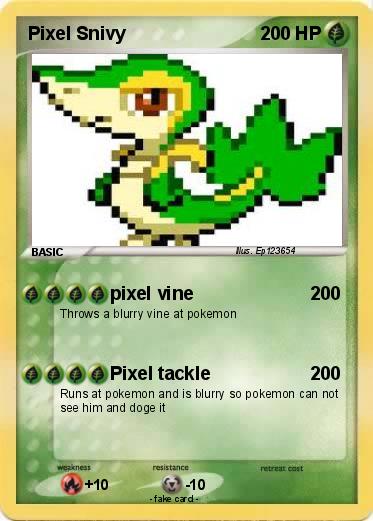 Pokemon Pixel Snivy