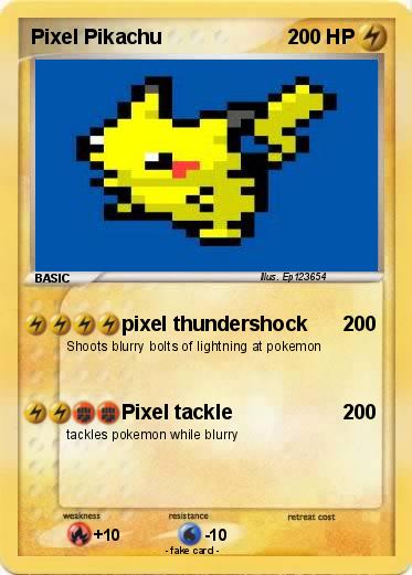 Pokemon Pixel Pikachu