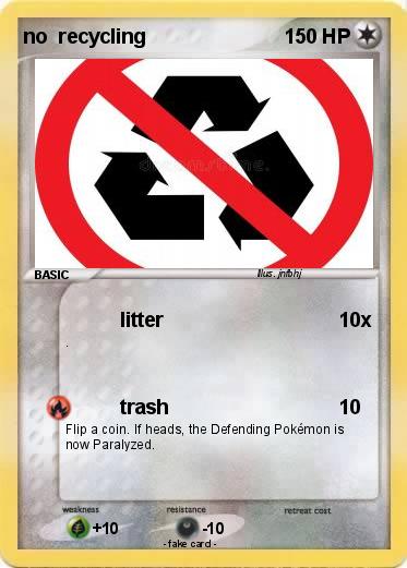 Pokemon no  recycling