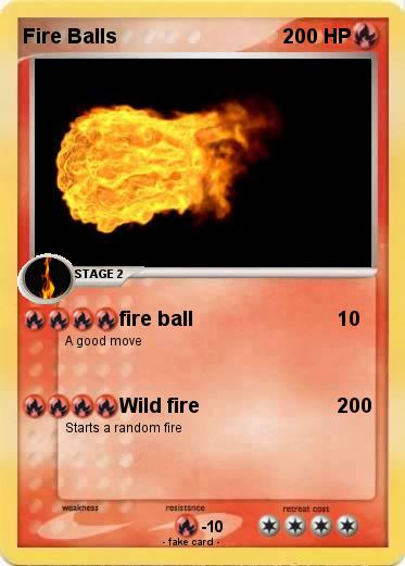Pokemon Fire Balls