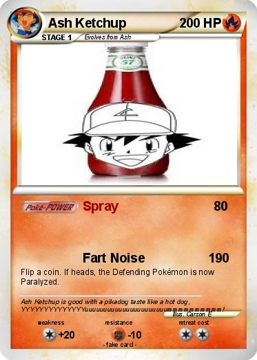Pokemon Ash Ketchup