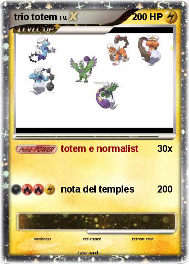 Pokemon trio totem