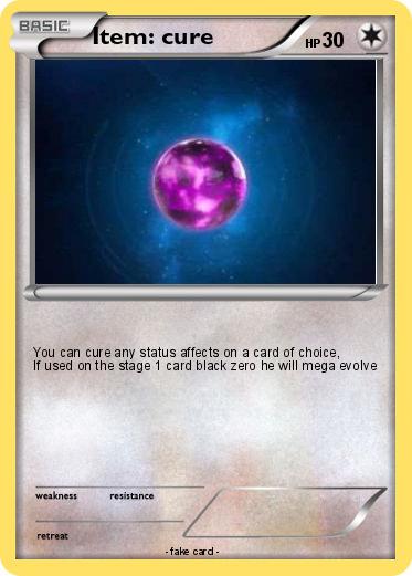 Pokemon Item: cure
