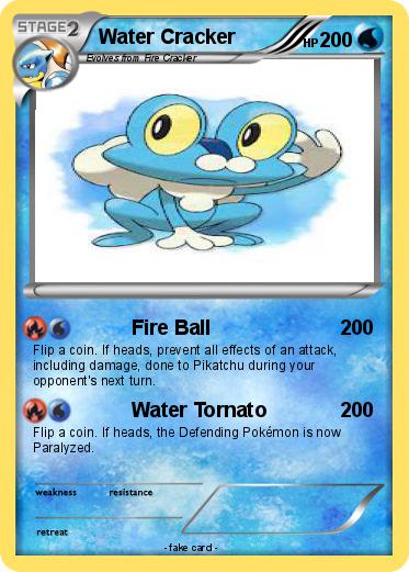 Pokemon Water Cracker