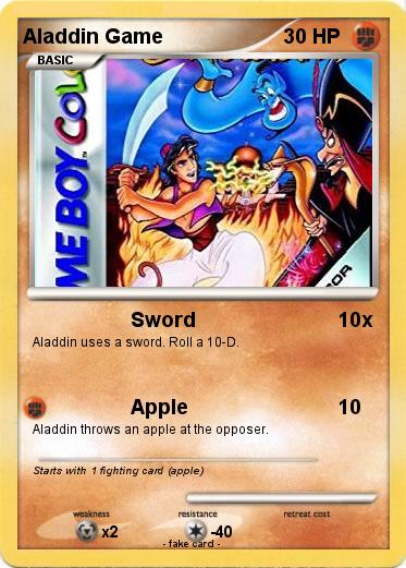 Pokemon Aladdin Game