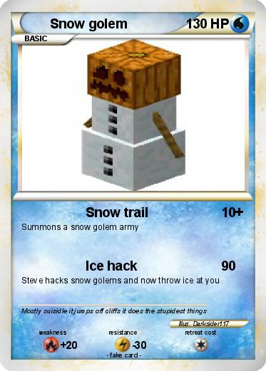 Pokemon Snow golem