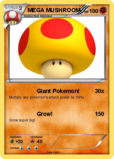 Pokemon MEGA MUSHROOM