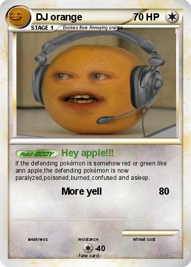 Pokemon DJ orange