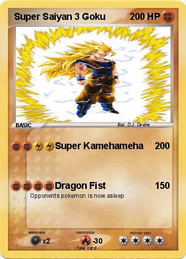 Pokemon Super Saiyan 3 Goku