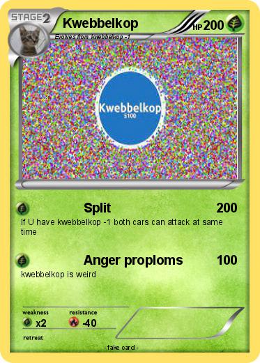 Pokemon Kwebbelkop