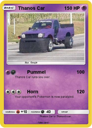 Pokemon Thanos Car