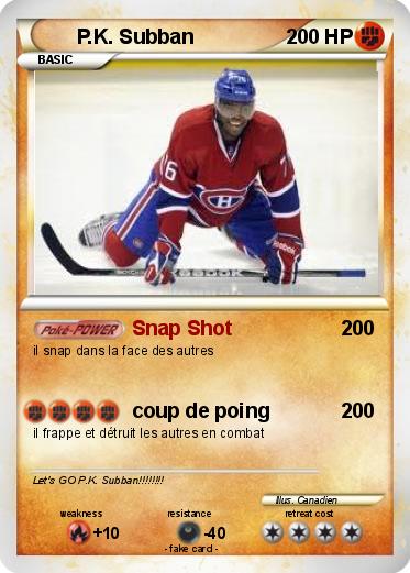 Pokemon P.K. Subban