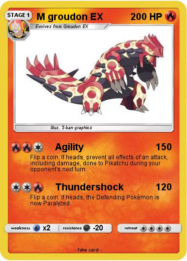 Pokemon M groudon EX