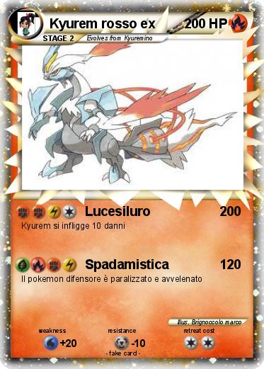 Pokemon Kyurem rosso ex