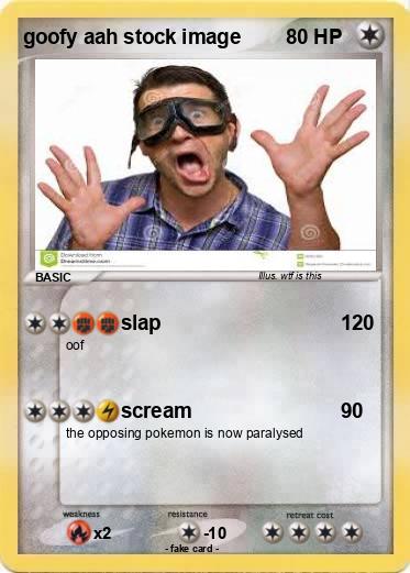 Pokemon goofy aah stock image