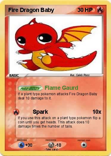 Pokemon Fire Dragon Baby