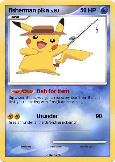 Pokemon fisherman pika