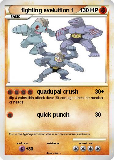 Pokemon fighting eveluition 1