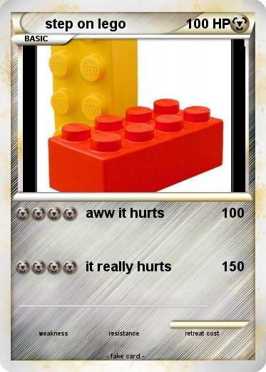 Pokemon step on lego