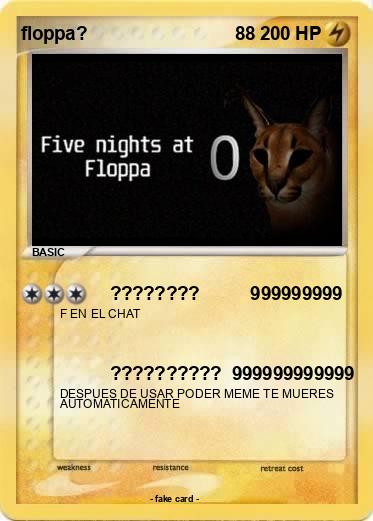 Pokemon floppa?                             88