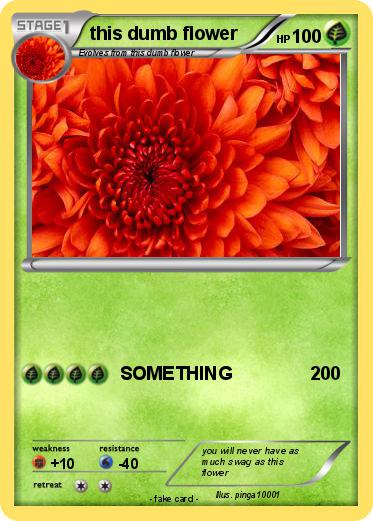 Pokemon this dumb flower